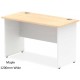 Rayleigh Two-Tone 600mm Deep Panel End Straight Office Desk